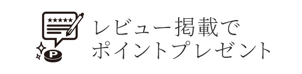 レビュー掲載でポイントプレゼント